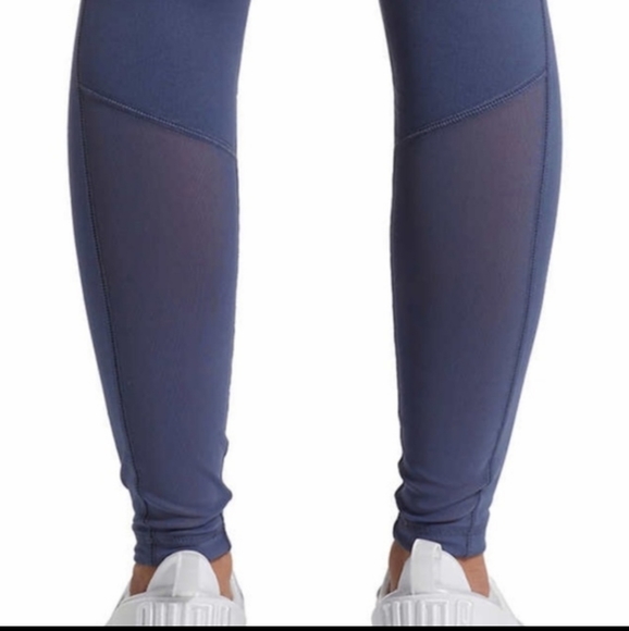 3 for $25 Puma High Rise Indigo Blue Mesh Insert Leggings - Picture 2 of 8